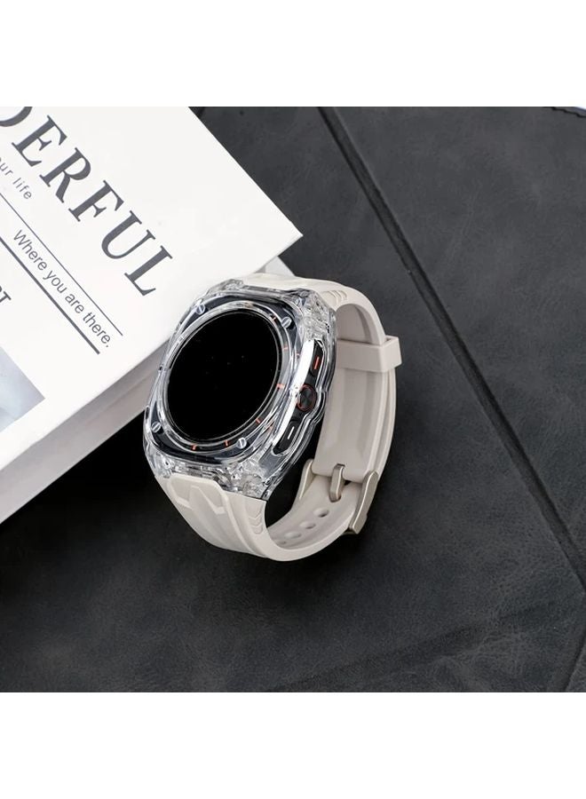 Transparent Orange Protective Case Cover for Samsung Galaxy Watch Ultra 47mm - Image 1